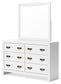Binterglen Queen Panel Bed with Mirrored Dresser, Chest and Nightstand