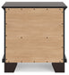 Covetown Queen Panel Bed with Mirrored Dresser, Chest and Nightstand