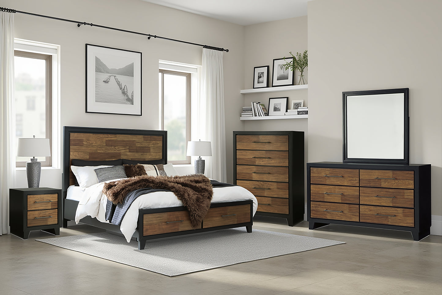 Kraeburn  Panel Storage Bed