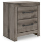Graystorm Full Panel Bed with Storage with Mirrored Dresser, Chest and Nightstand