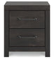 Hollivern Full Panel Bed with Storage with Mirrored Dresser and Nightstand
