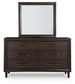 Dantenton Dresser and Mirror