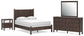 Pamytta Full Panel Bed, Dresser, Mirror and Nightstand