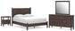 Pamytta Queen Panel Bed, Dresser, Mirror and Nightstand