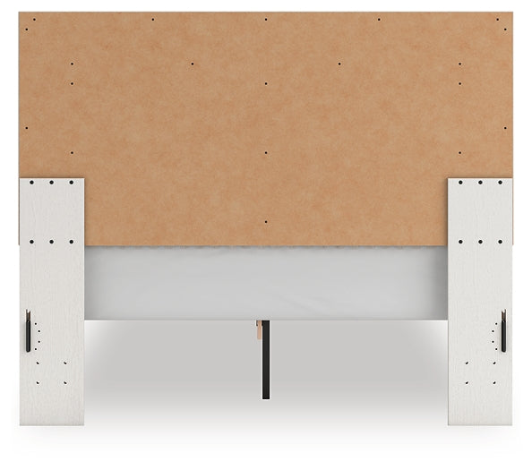 Zuraleus Queen Upholstered Panel Platform Bed, Dresser and Mirror