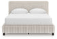 Zuraleus Queen Upholstered Bed, Dresser and Mirror