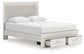 Zuraleus Queen Upholstered Panel Platform Storage Bed, Dresser, Mirror, Chest and Nightstand