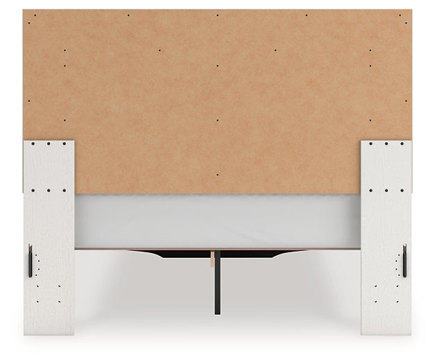 Zuraleus Queen Upholstered Panel Platform Storage Bed, Dresser, Mirror and Nightstand