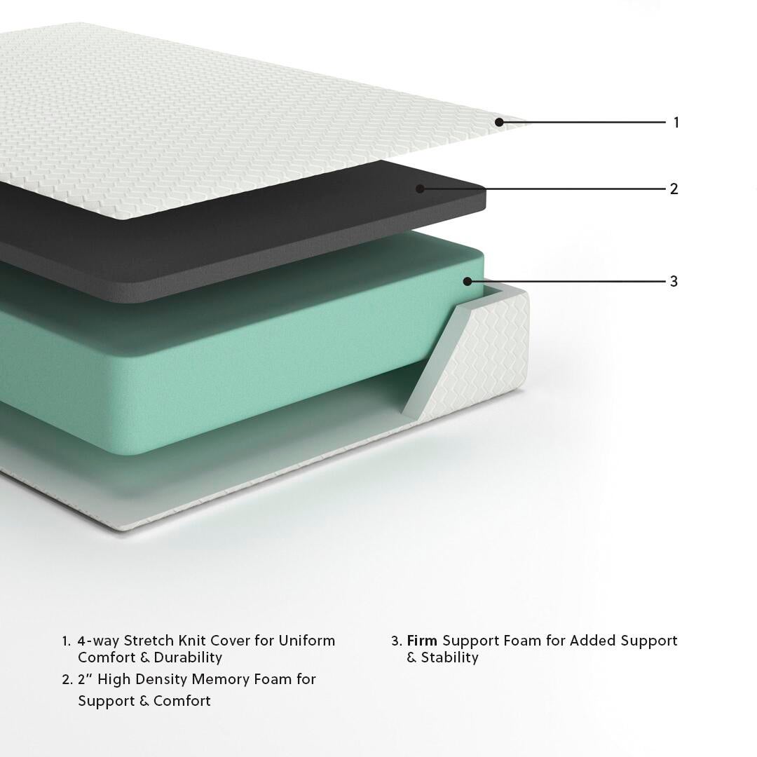 Ashley Express - Chime 12 Inch Memory Foam  Mattress