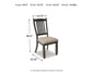 Ashley Express - Tyler Creek Dining UPH Side Chair (2/CN)