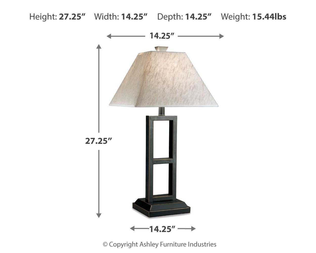 Ashley Express - Deidra Metal Table Lamp (2/CN)