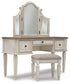 Ashley Express - Realyn Vanity/Mirror/Stool (3/CN)