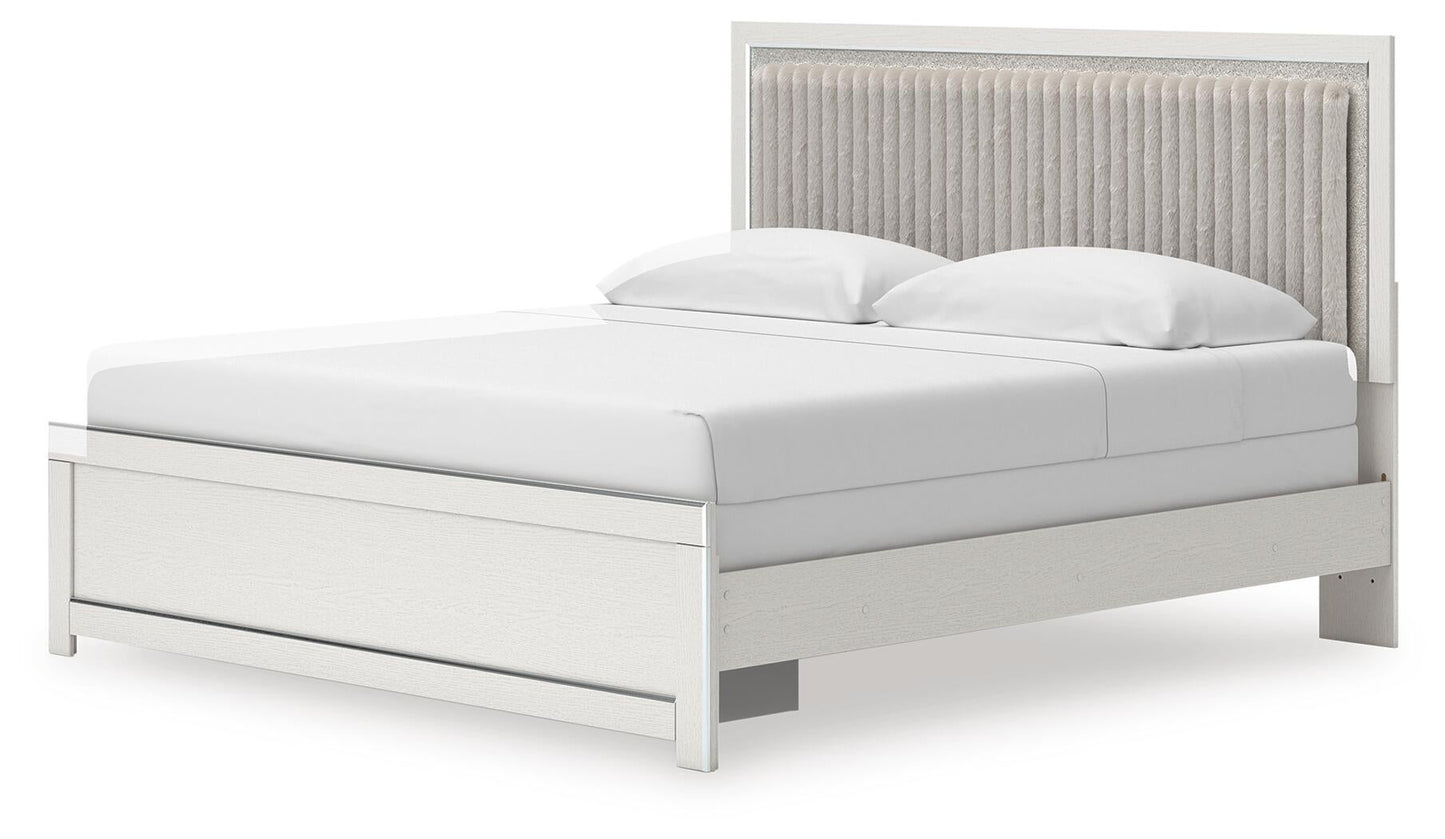 Zuraleus King Upholstered Panel Bed