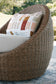 Double Point Love/Swivel Chairs Set (3/CN)
