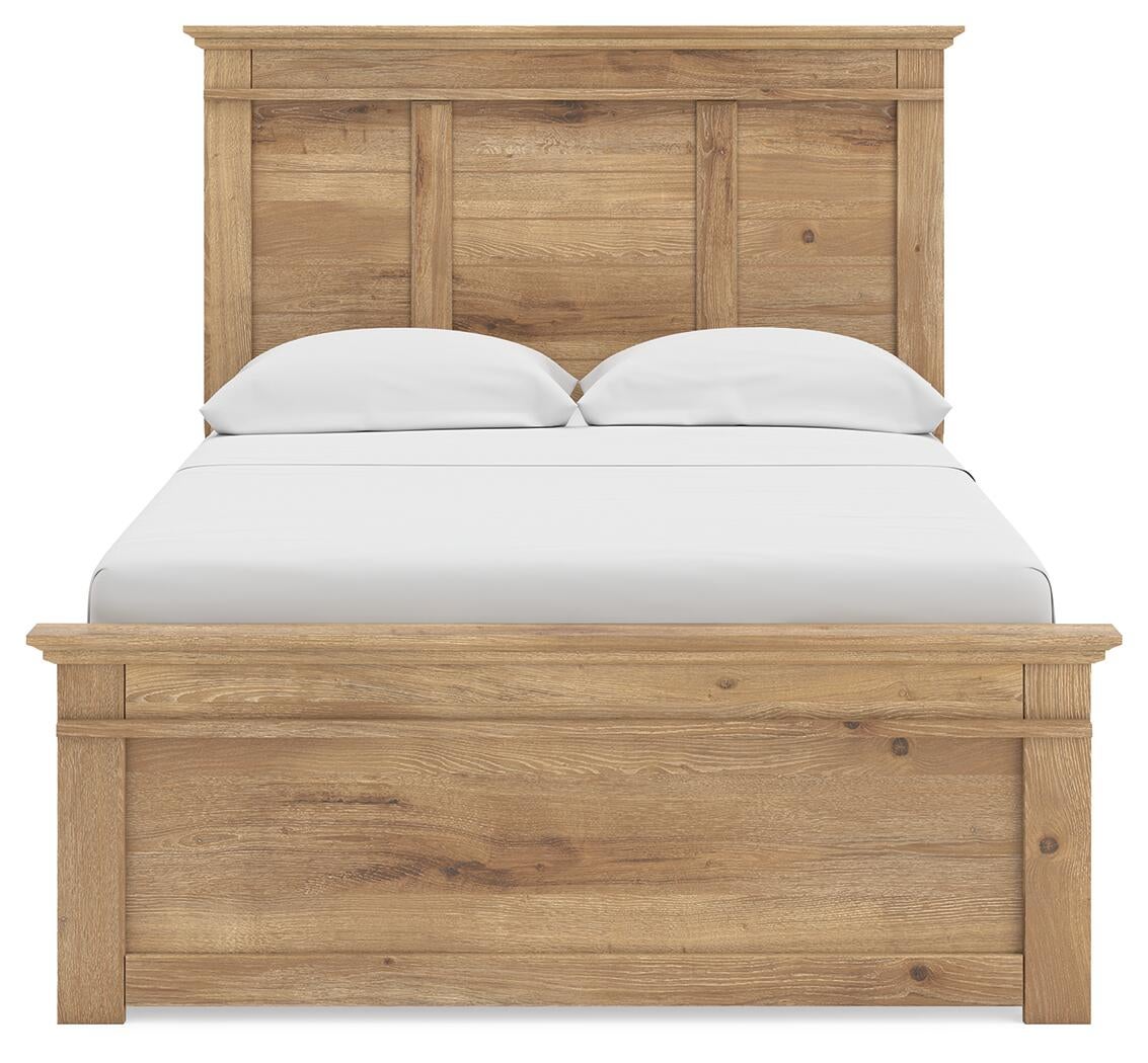 Makidern Full Panel Storage Bed