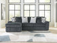 Midnight-Madness 2-Piece Sectional Sofa Chaise