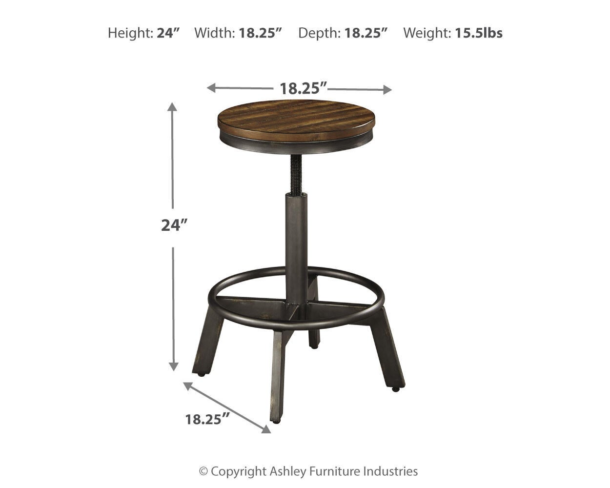 Ashley Express - Torjin Counter Height Dining Table and 4 Barstools