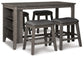 Ashley Express - Caitbrook Counter Height Dining Table and 4 Barstools
