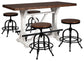 Ashley Express - Valebeck Counter Height Dining Table and 4 Barstools