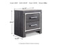 Lodanna Queen/Full Upholstered Panel Headboard Bed with Mirrored Dresser, Chest and Nightstand