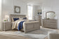 Lettner Queen Panel Bed with Mirrored Dresser