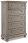Lettner California King Sleigh Bed with Mirrored Dresser, Chest and Nightstand