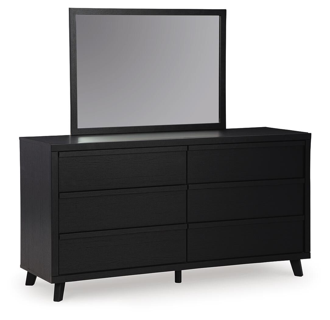 Danziar Queen Panel Bed, Dresser, Mirror and Nightstand
