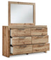 Hyanna Queen Panel Storage Bed, Dresser, Mirror, Chest and Nightstand