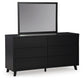 Danziar King Panel Headboard, Dresser and Mirror