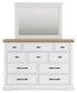 Ashbryn King Panel Storage Bed, Dresser, Mirror, Chest and Nightstand