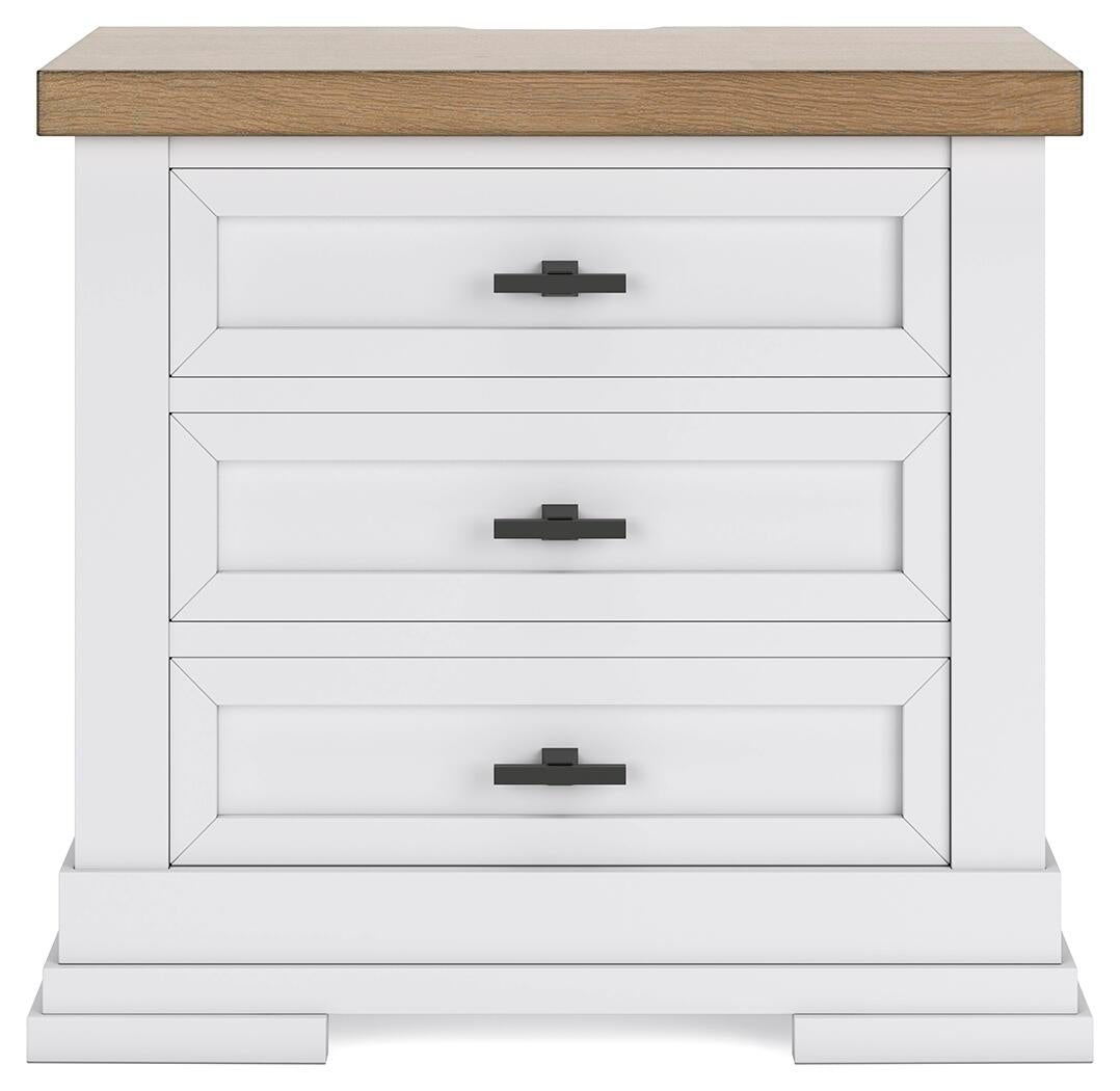 Ashbryn King Panel Storage Bed, Dresser, Mirror and Nightstand