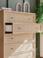 Cielden King Panel Headboard, Dresser, Mirror, Chest and Nightstand