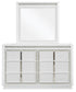Chalanna Queen Upholstered Storage Bed, Dresser, Mirror, Chest and Nightstand