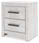 Cayboni King Panel Bed with Mirrored Dresser and Nightstand