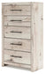 Lawroy Queen Panel Bed, Dresser, Mirror, Chest and Nightstand