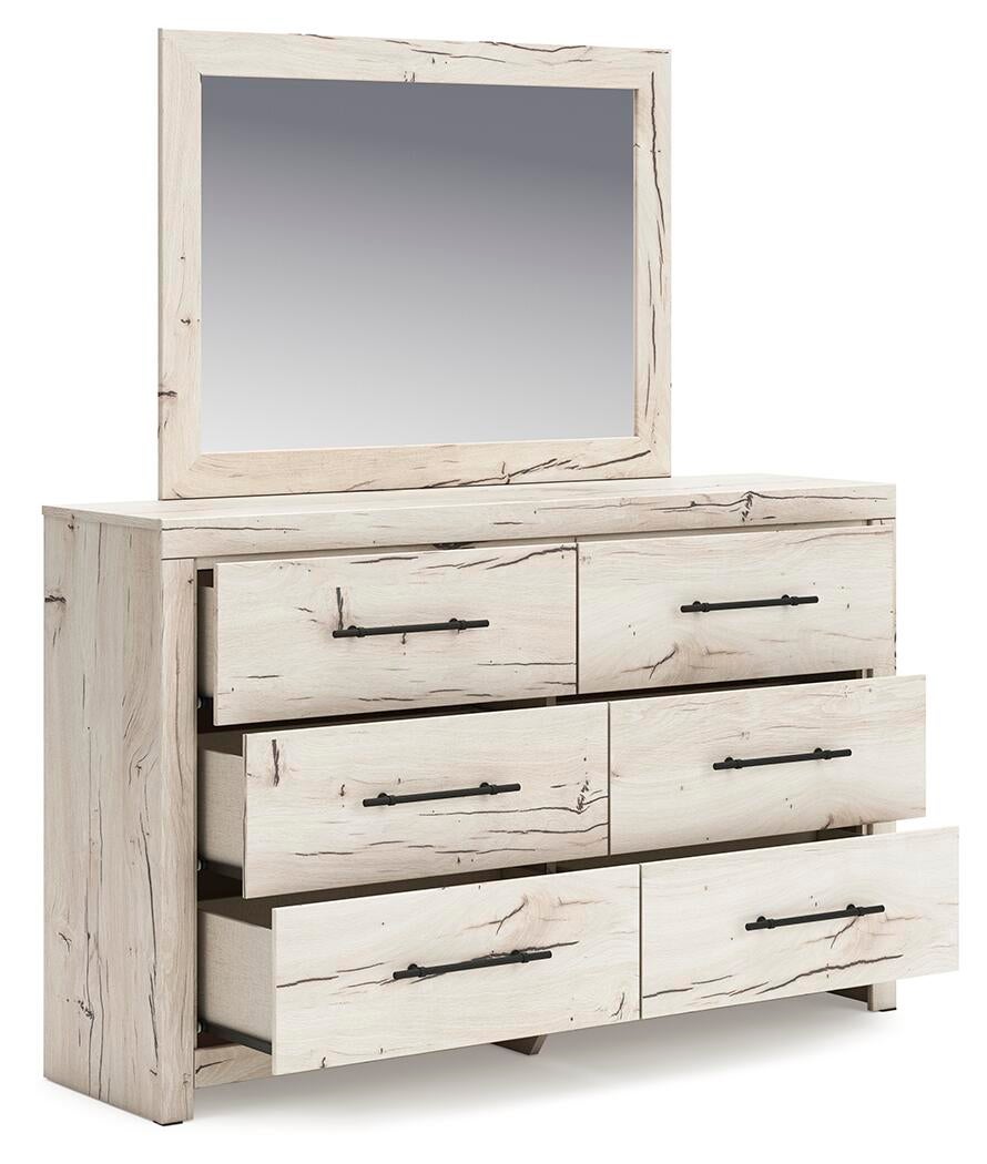 Lawroy Full Panel Bed, Dresser, Mirror and Nightstand