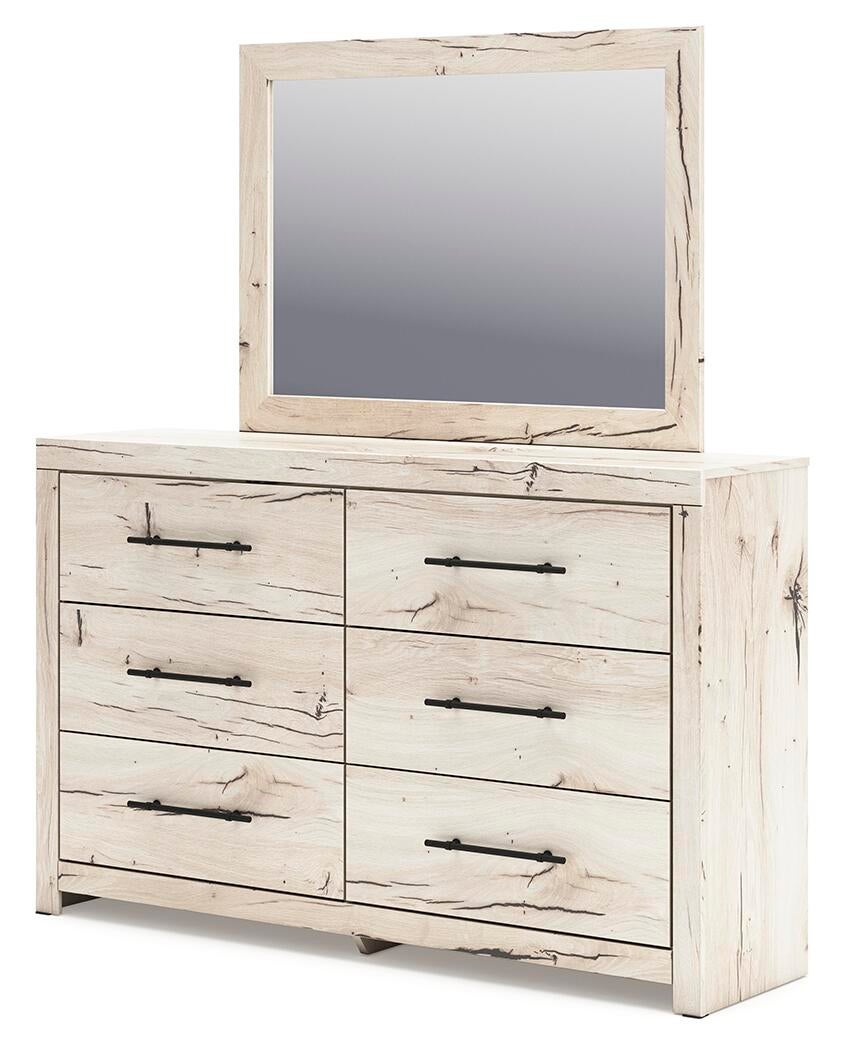 Lawroy Full Panel Storage Bed, Dresser, Mirror and Nightstand