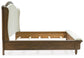 Sturlayne King Upholstered Panel Bed, Dresser and Mirror