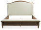 Sturlayne California King Upholstered Panel Bed, Dresser and Mirror
