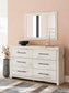 Lawroy Queen Panel Bed with Storage, Dresser, Mirror, Chest and Nightstand