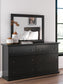 Maribel King Panel Bed, Dresser, Mirror and Nightstand
