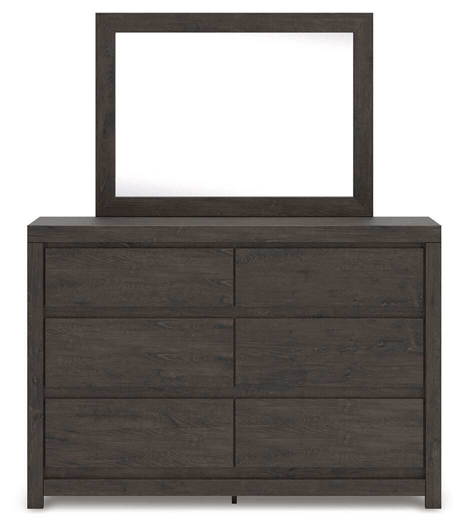 Parlayon King Panel Bed, Dresser, Mirror, Chest and Nightstand