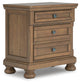 Vandenmore Queen Panel Bed with Mirrored Dresser, Chest and Nightstand