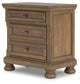 Vandenmore California King Storage Sleigh Bed with Mirrored Dresser, Chest and Nightstand