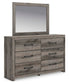 Urbanoore King Panel Bed, Dresser, Mirror and Nightstand
