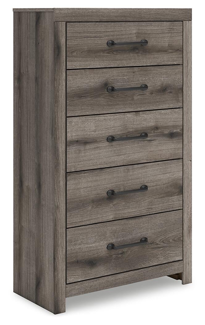 Urbanoore Twin Panel Storage Bed, Dresser, Mirror, Chest and Nightstand