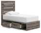 Urbanoore Twin Panel Storage Bed, Dresser, Mirror, Chest and Nightstand