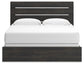 Delmorta King Panel Bed, Dresser and Mirror