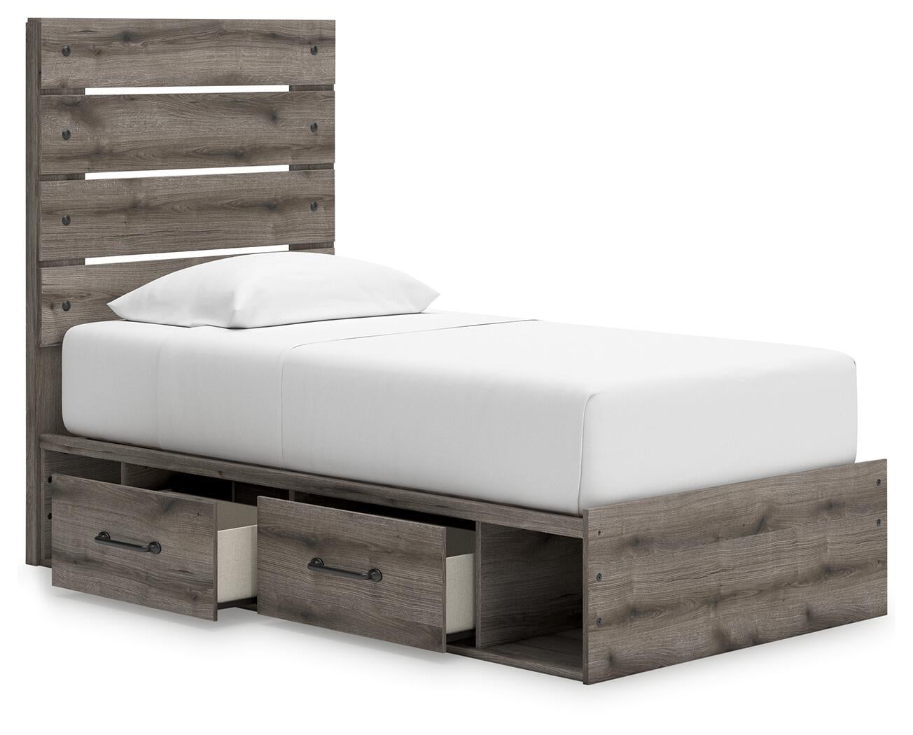 Urbanoore Twin Panel Storage Bed, Dresser and Mirror