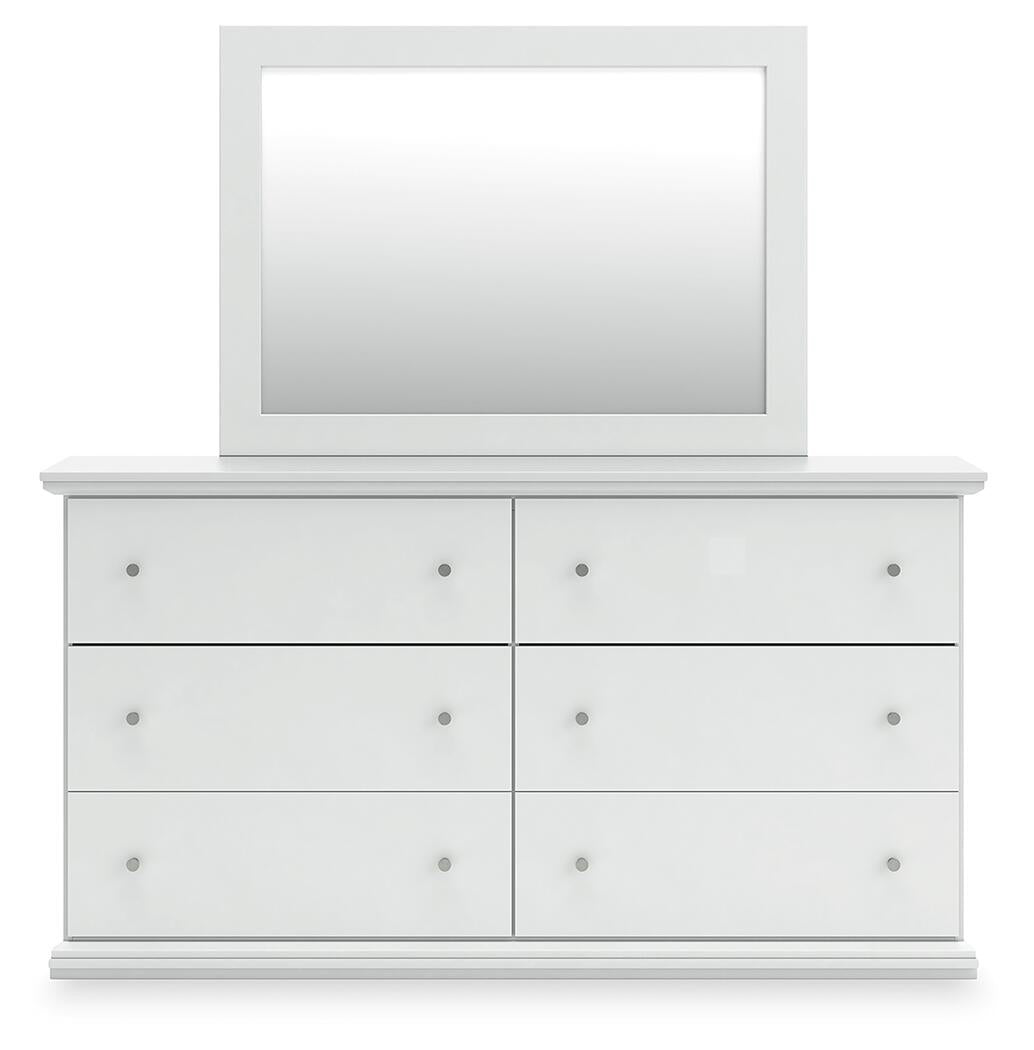 Bostwick Shoals Twin Panel Bed, Dresser and Mirror